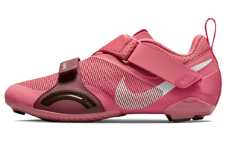 Nike SuperRep Cycle Cushioning Slip Resistant Abrasion Resistant Lightweight Low top Cycling Shoes Women's Pink
