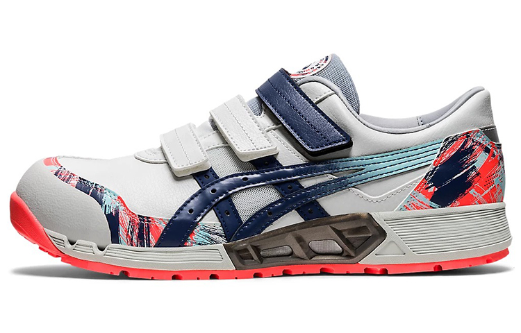 Asics Winjob Comfortable Low top Cycling Shoes Men's Gray Blue Multicolor