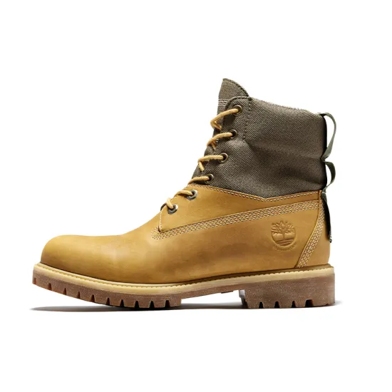 Timberland 6 Inch Premium Waterproof ReBOTL Boot 'Wheat Nubuck And Fabric'