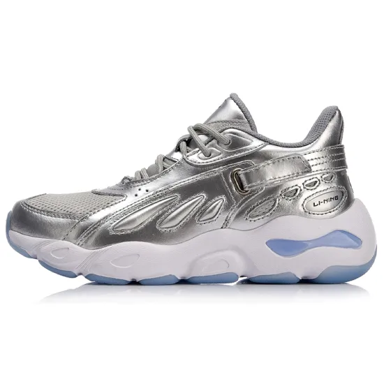 LiNing Cushioning Anti-Slip And Wear-Resistant Low-Top Chunky Sneakers Women's