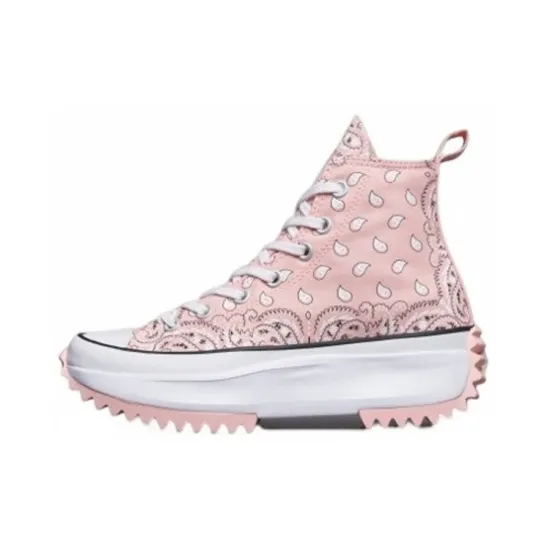 J.w.anderson X Converse Run Star Hike Canvas Shoes Unisex High-top Pink