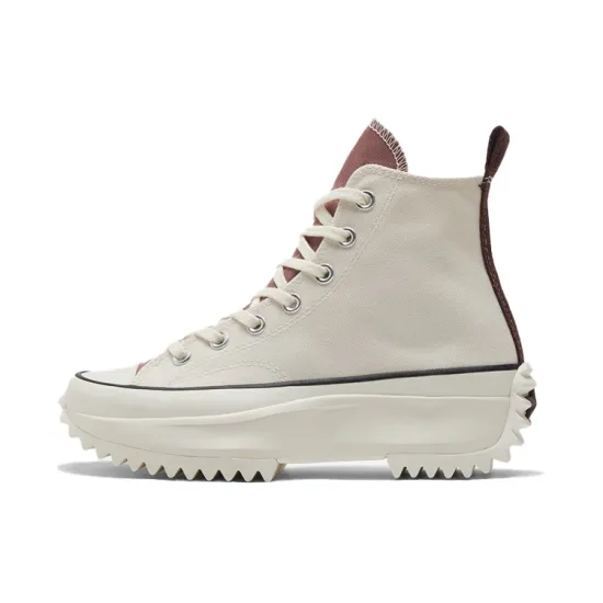 Converse Run Star Hike Canvas Shoes Unisex High-top Orange/White