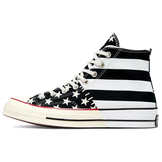 Converse Chuck Taylor All Star 70 Hi Archive Restructured American Flag Black White