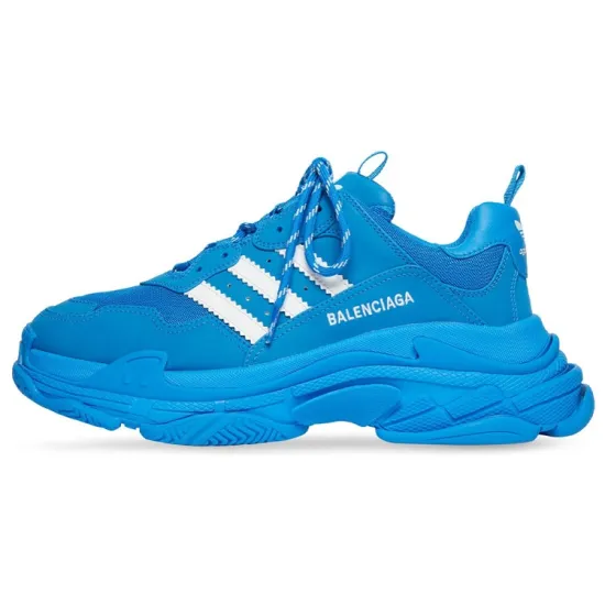 Balenciaga X Adidas Triple S Blue White Women's