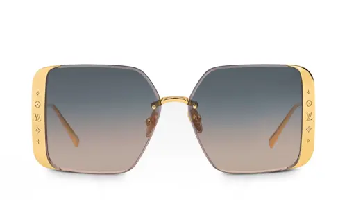 LOUIS VUITTON Z2173U Lv Moon Metal Square Sunglasses