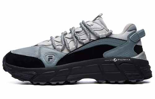 FILA FUSION Sky Runner Textile, Synthetic Leather Low top Chunky Sneakers Men's Medium Gray