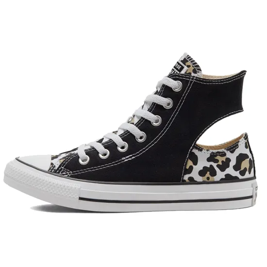 Converse Chuck Taylor All Star Canvas Shoes Unisex High-top White Leopard Print