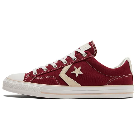 Converse Star Player 76 Canvas Shoes Unisex Low-top Dark Red