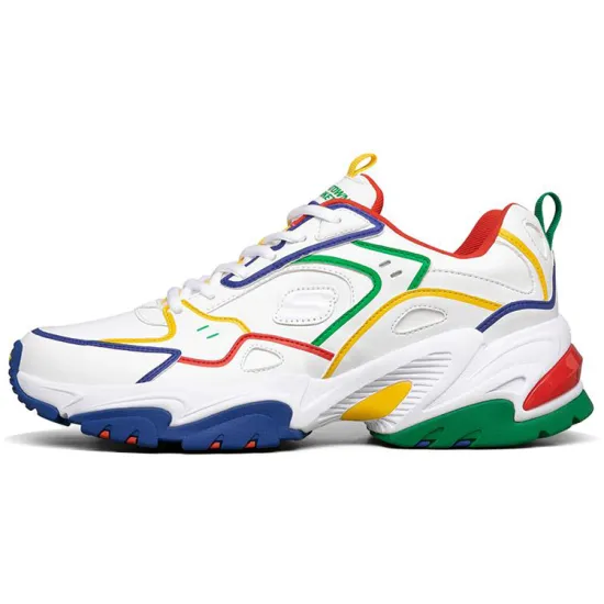 Skechers Stamina V2 Chunky Sneakers Men Low-Top White/Multicolor