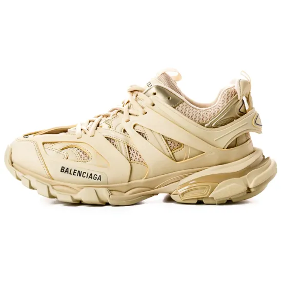 Balenciaga Track Beige Metallic Gold