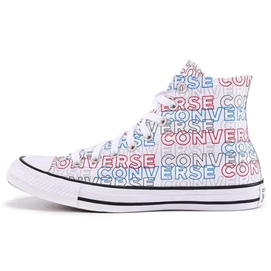 Converse Chuck Taylor All Star Canvas Shoes Unisex High-top White/Blue/Red
