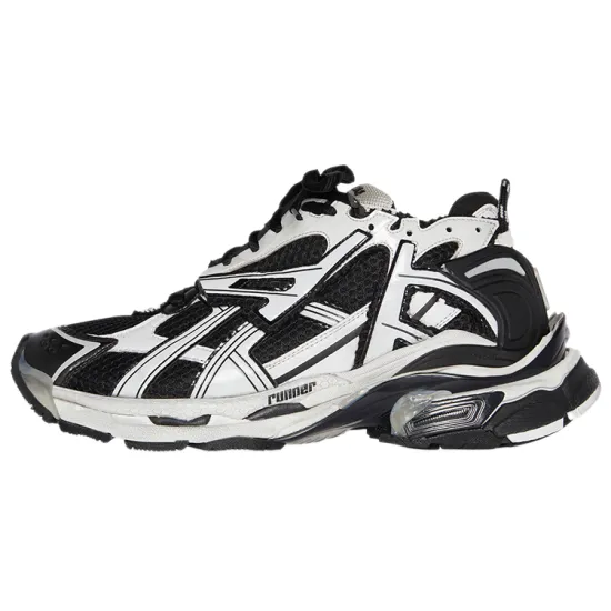 Balenciaga Runner White Black White Women's