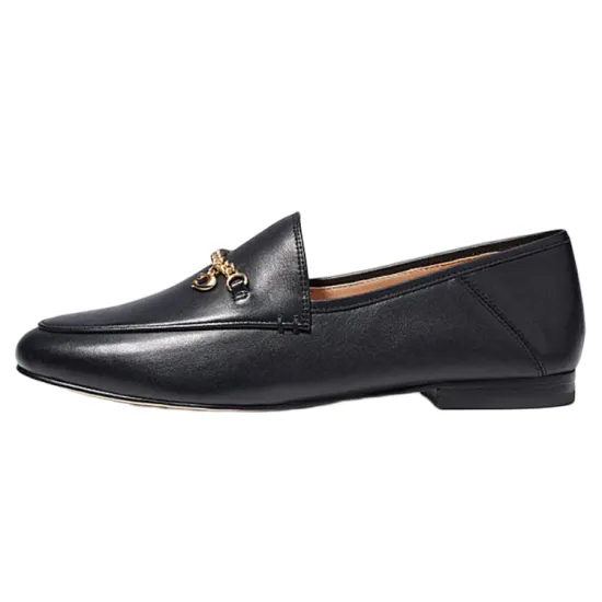 COACH Hannah Chain-strap Leather Loafers