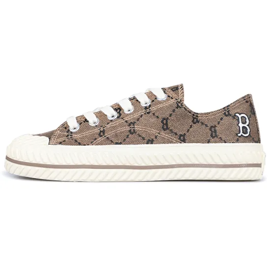 MLB Playball Canvas Shoes Unisex Low-Top Khaki