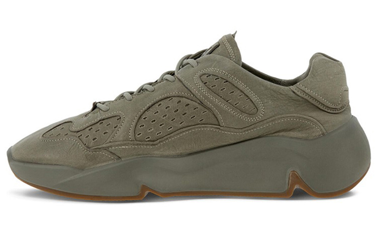 Ecco Tide Fun Leather Low top Chunky Sneakers Men's Grass Green