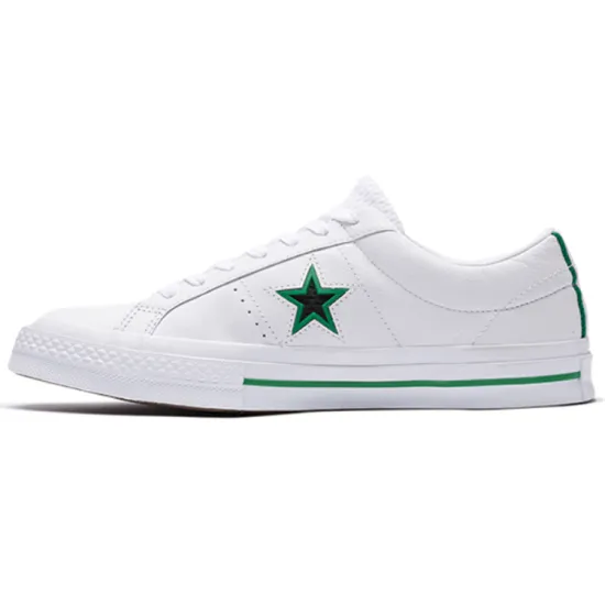 Converse One Star Canvas Shoes Unisex Low-top White/Green/Black