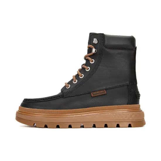 Timberland Ray City Moc Toe Chukka Boots 'Black Regenerative Leather' Women's