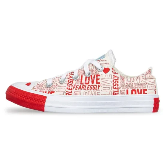 Converse Chuck Taylor All Star Canvas Shoes Women's Low-top White/Red