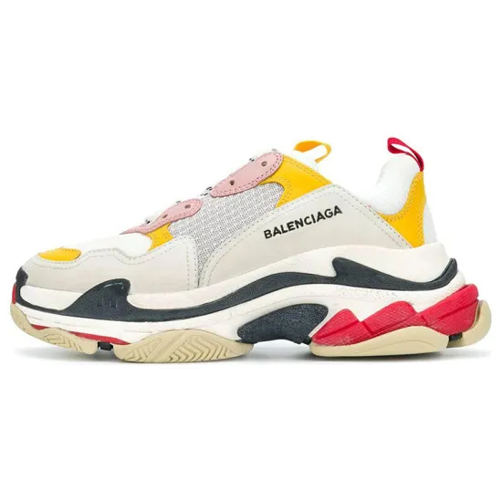 Balenciaga Women's Triple S Trainer 'White Yellow' 2018