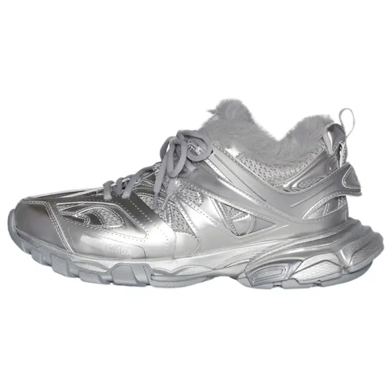 Balenciaga Track 1.0 Chunky Sneakers Men Low-Top Gray Silver