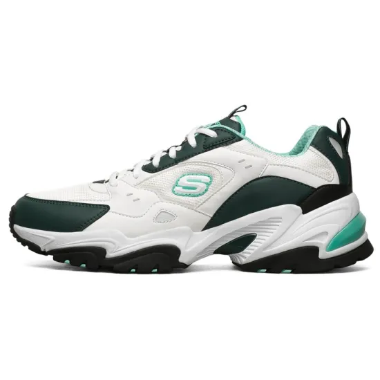 Skechers Stamina V2 Chunky Sneakers Men Low-Top White/Turquoise