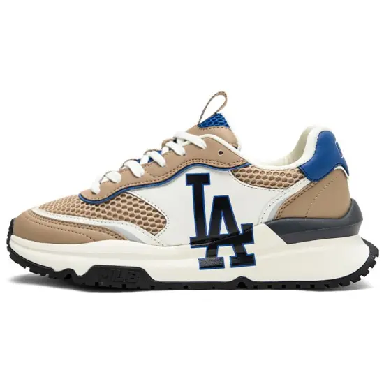 MLB Chunky Runner Chunky Sneakers Unisex Low-Top Beige Yellow
