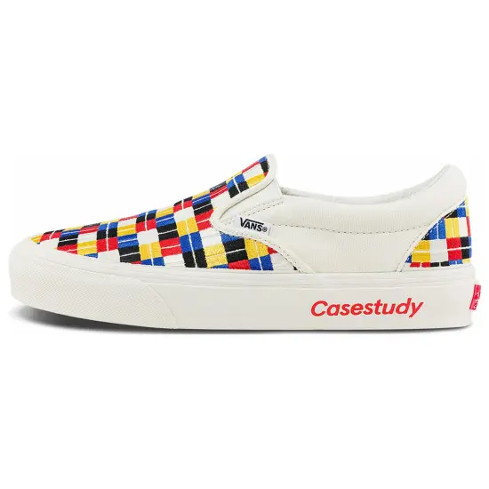 Vans Slip-on Canvas Shoes Unisex Low-top White