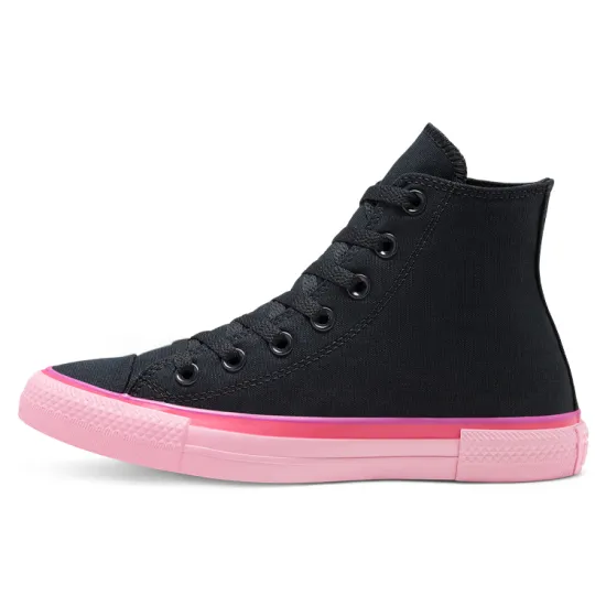 Converse Women's Chuck Taylor All Star High 'Popped Color - Black Carmine Pink'