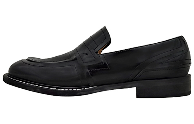 CONP 21 -й заголовок закулированных лофелей кожаный CRIFT Split Loafers мужские и женские фасон унисекс черный