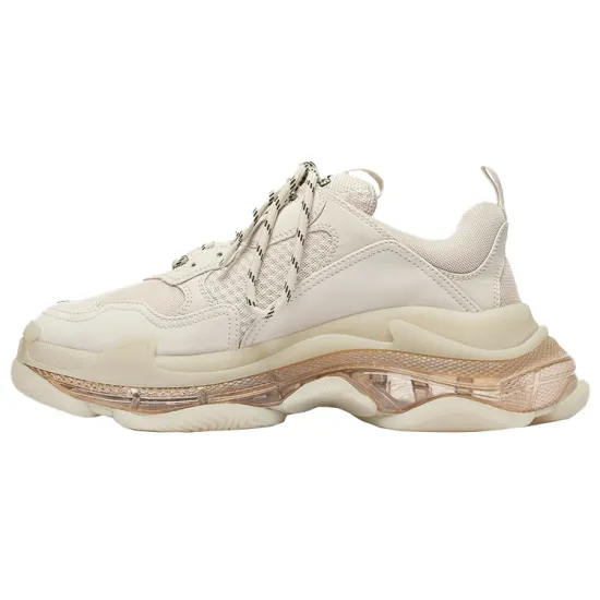Balenciaga Triple S 'Clear Sole' Nude Sneakers Women's