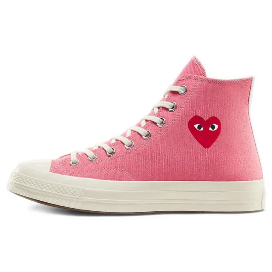 Converse Chuck Taylor All Star 70 Hi Comme Des Garcons Play Bright Pink