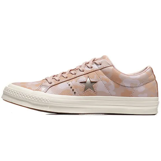 Converse One Star Canvas Shoes Unisex Low-top Powder