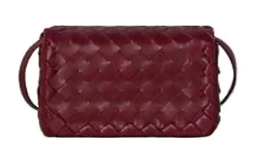Bottega Veneta With Cow Leather And Sheepskin Crossbody Bag, Shoulder Bag Women's Burgundy
