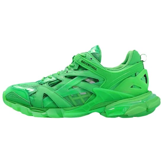 Balenciaga Track.2 Clear Sole Fluo Green