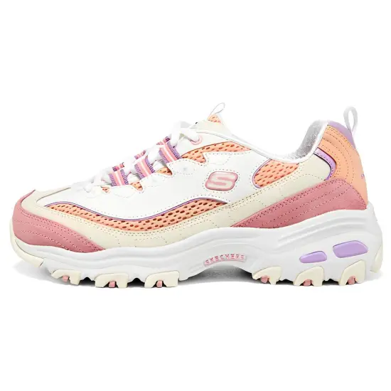 Skechers D'LITES 1.0 'Cream Pink Coral' Women's