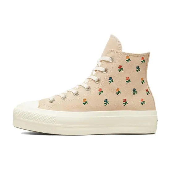 Converse Chuck Taylor All Star Women's Lift Platform High 'Embroidered Roses'