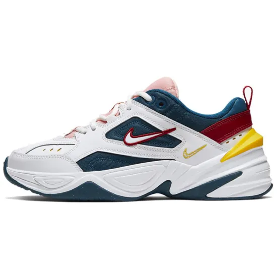 Nike M2K Tekno Blue Force Summit White Chrome Yellow Women's