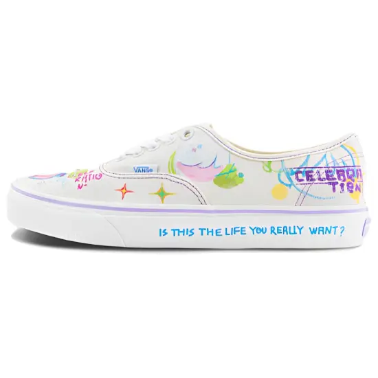 Vans Authentic Canvas Shoes Unisex Low-top White/color