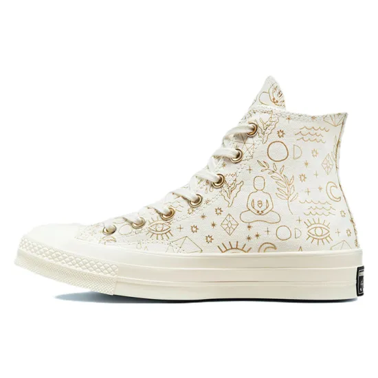 Converse Chuck Taylor All Star 70 Hi Elements Print Egret Gold Women's