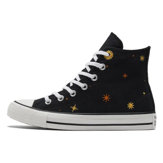 Converse Chuck Taylor All Star Canvas Shoes Women's High-top Black/yellow