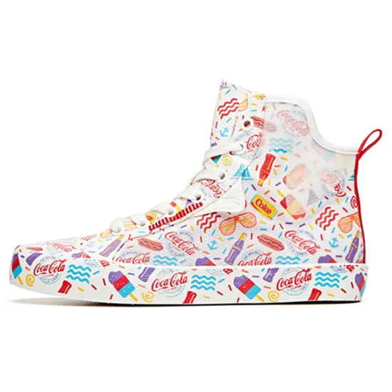 ANTA X Coca Cola Canvas 'White Multi-Color' Women's