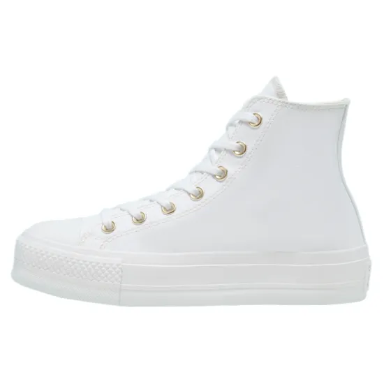 Converse Chuck Taylor All Star Lift Platform Elevated White Gold Women's