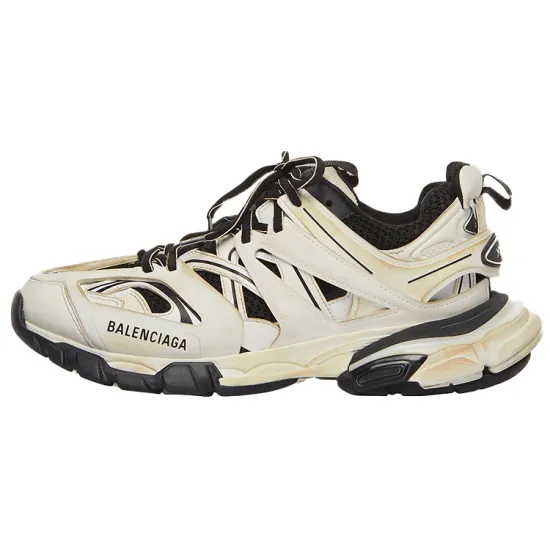 Balenciaga Track Worn Out In White Black