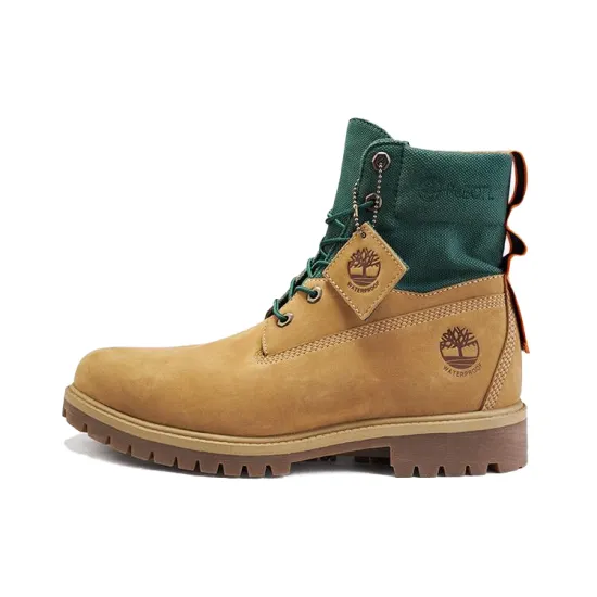 Timberland 6 Inch Premium Waterproof ReBOTL Wide-Fit Boot 'Wheat Nubuck And Fabric'