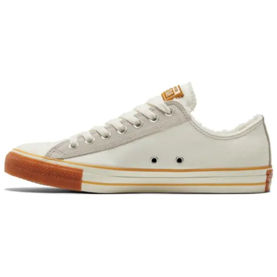 Converse All Star Canvas Shoes Unisex Low-top Beige White Yellow