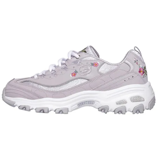 Skechers D'LITES 1.0 Low Top Chunky Sneakers Women's Lavender