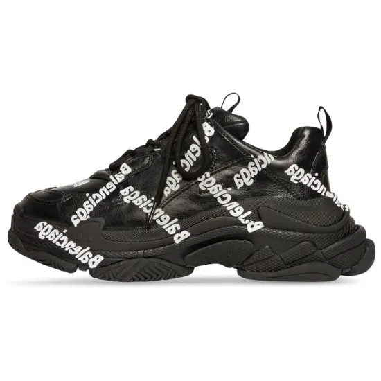 Balenciaga Women's Triple S 'Logotype - Black'