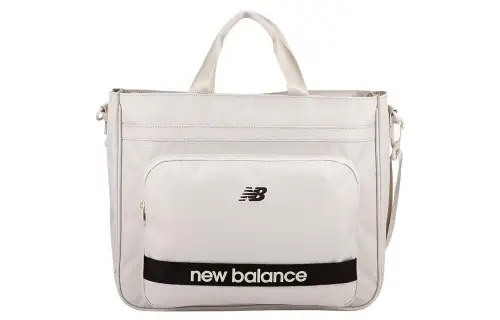 New Balance Polyester Portable One Shoulder Bag Crossbody Bag Medium Women's Ivory White