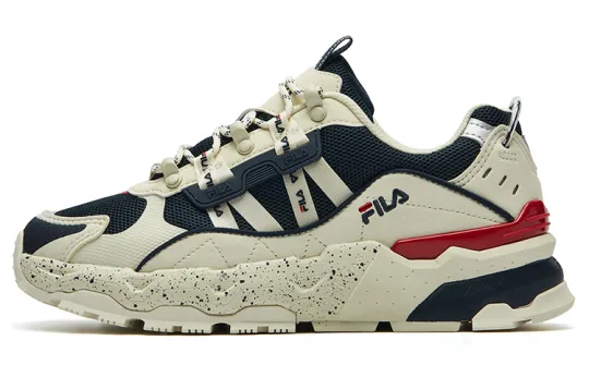 FILA Trek Baby's Breath Cushioning Abrasion Resistant Breathable Height Increasing Low top Chunky Sneakers Women's