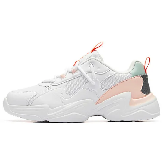 ANTA Life Collection Chunky Sneakers Women's Low-Top Baby Pink/ANTA White